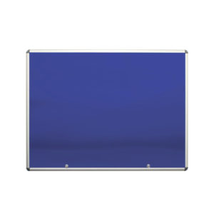 Lockable Display Case - blue felt