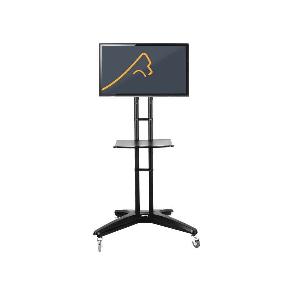 Movable TV Stands Mobile TV Stand On Wheels Silverback Visual